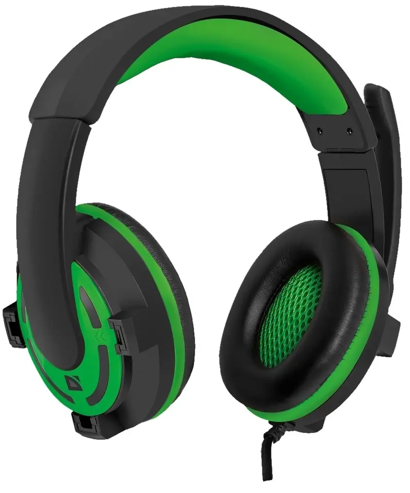 Наушники Defender G-300, зеленый/черный