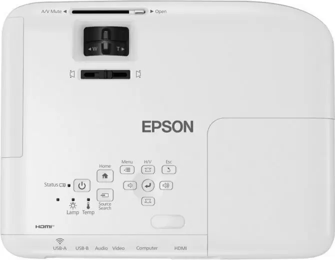 Proiector Epson EB-W06, alb