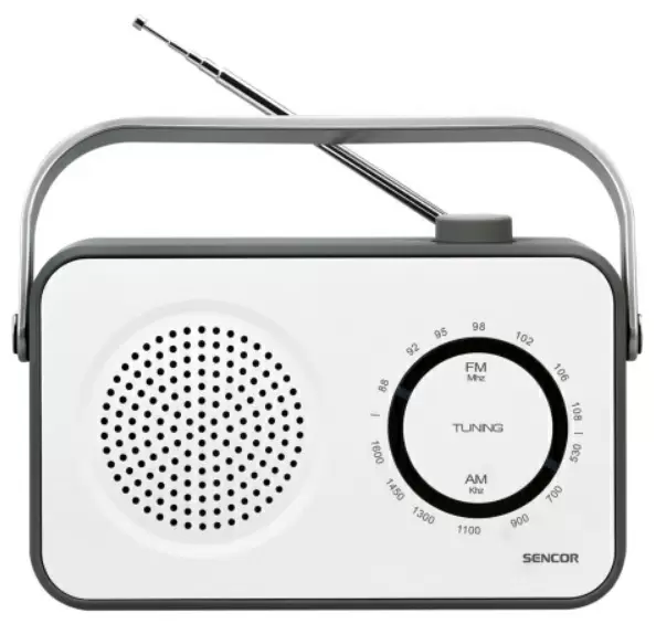 Radio portabil Sencor SRD 2100 W, negru/alb