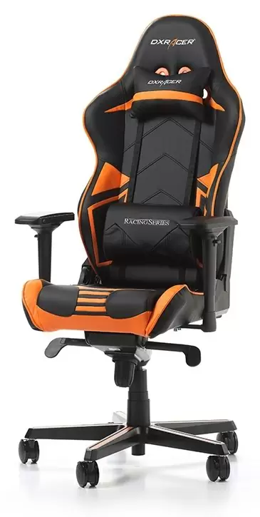 Компьютерное кресло DXRacer GC-R131-NO, черный/оранжевый