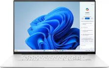 Laptop Asus Zenbook S 16 OLED UM5606WA (16.0"/3K/Ryzen AI 9 HX 370/32GB/1TB/AMD Radeon 890M/Win 11), alb