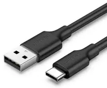 USB Кабель Ugreen Type-C to USB-A 1m, черный