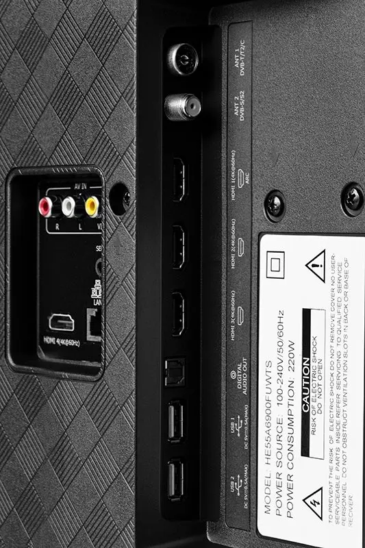 Телевизор Hisense 55U7QF, черный