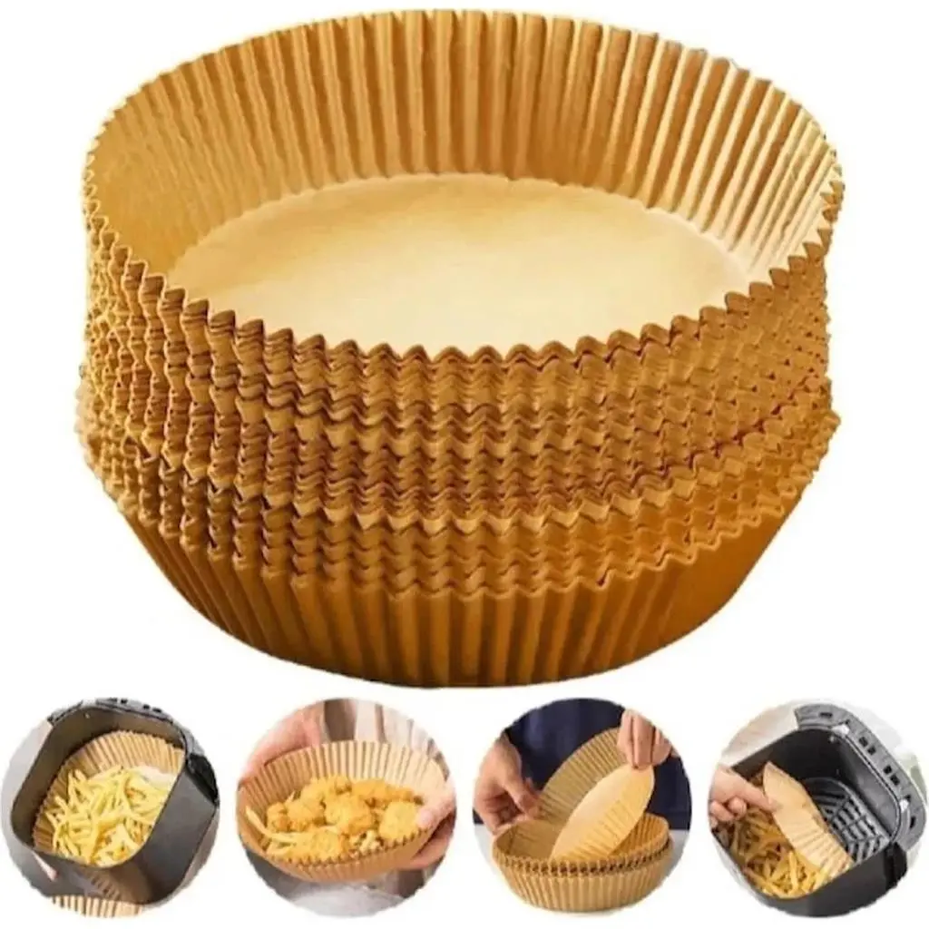 Hârtie de copt Papro Round Air Fryer Paper 16x16 100pcs