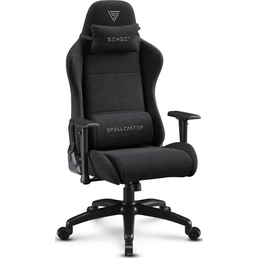Геймерское кресло SENSE7 Spellcaster FUKU XL Fabric, черный