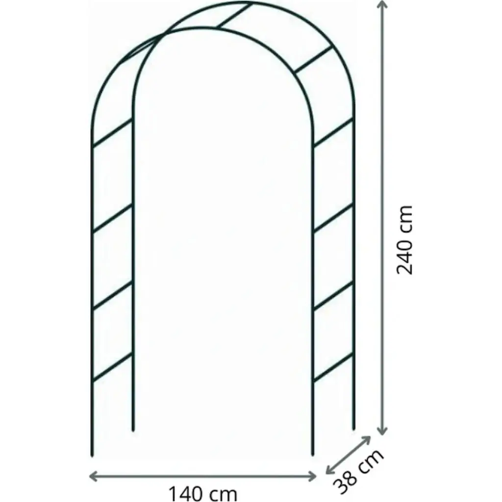 Садовая арка GardenLine PERG-N3214, зеленый на tehnoparc.md Садовая арка GardenLine PERG-N3214, зеленый