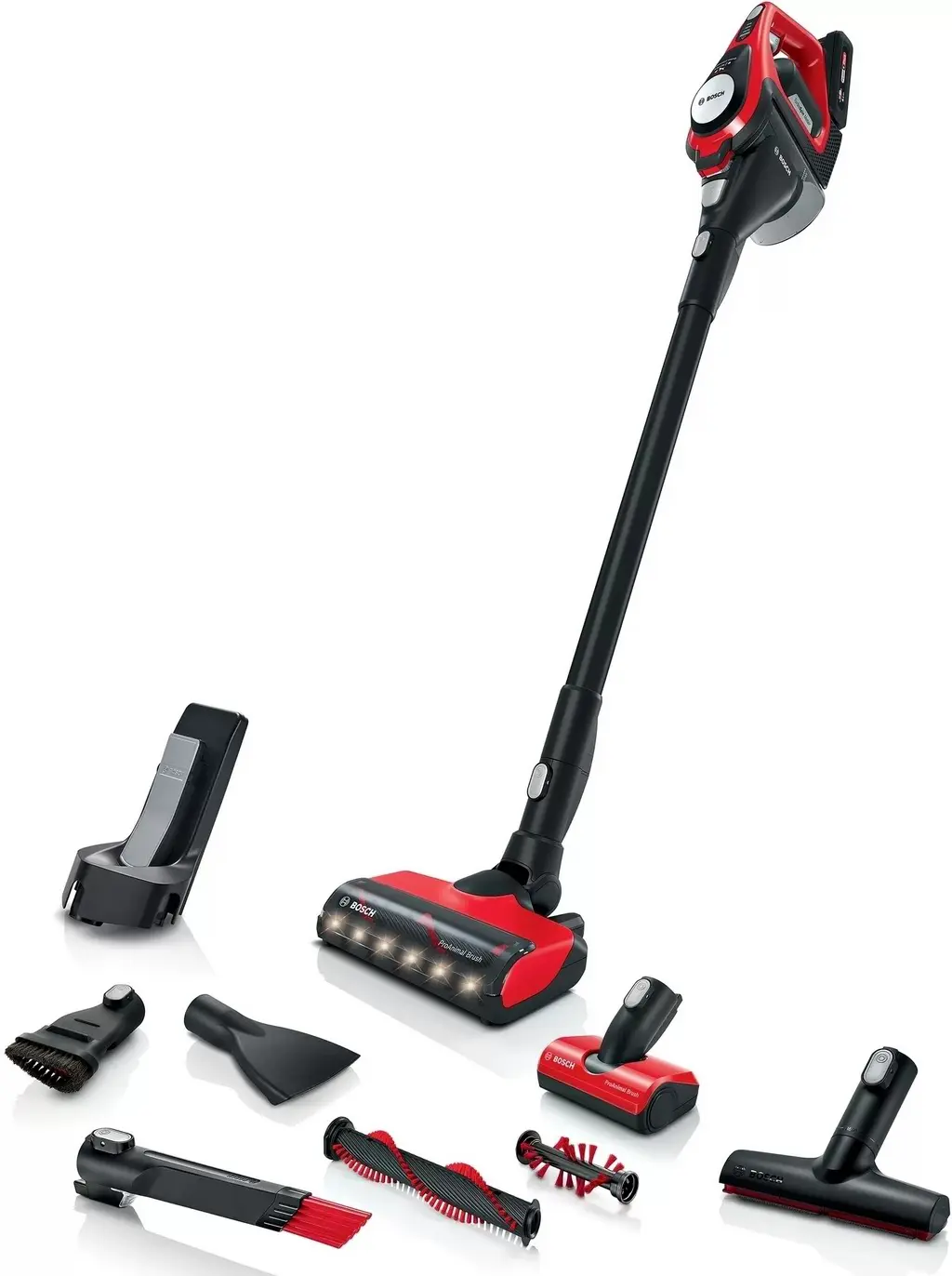 Aspirator vertical Bosch BCS8214ANM, roșu