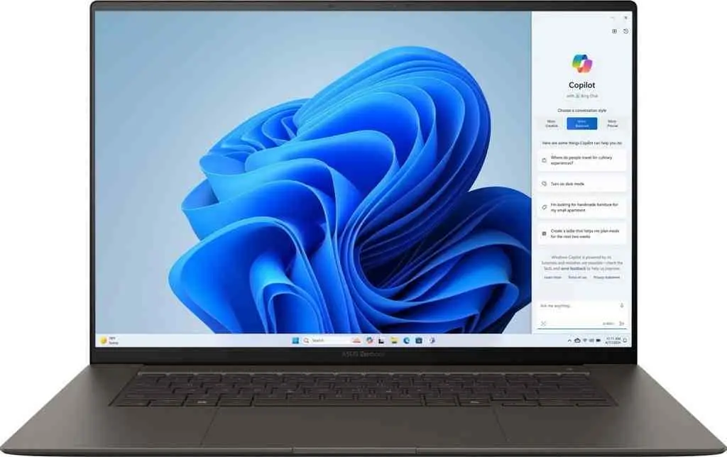 Ноутбук Asus Zenbook S 16 OLED UM5606WA (16.0"/3K/Ryzen AI 9 365/24GB/1TB/Radeon Graphics/Win 11), серый