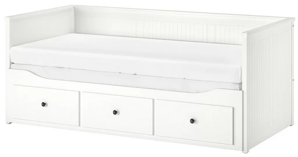 Pat IKEA Hemnes 3 sertare 80x200cm, alb