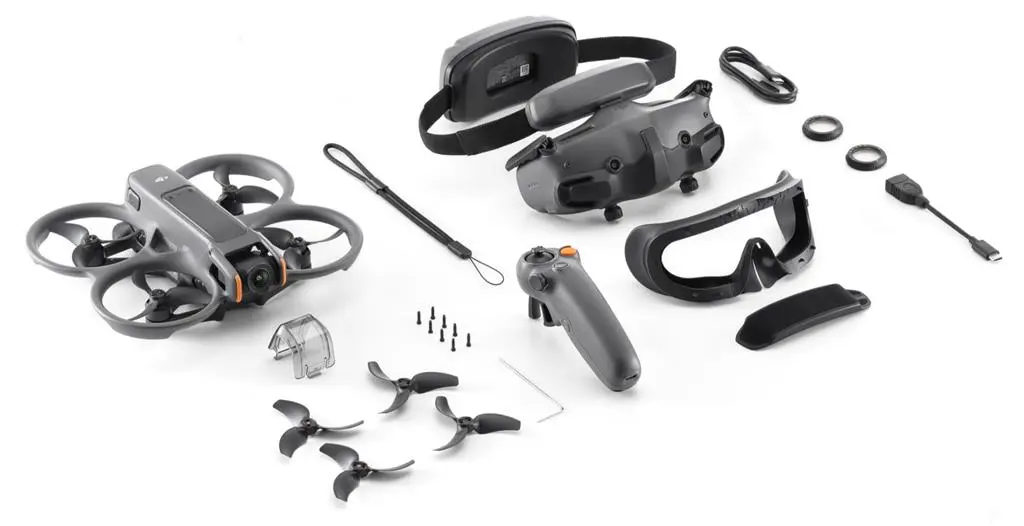 Дрон DJI Avata 2 Fly More Combo Single Battery, серый на tehnoparc.md Дрон DJI Avata 2 Fly More Combo Single Battery, серый