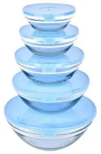 Set container pentru mâncare Tadar Glass 5pcs