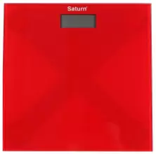 Cântar de podea Saturn ST-PS0294, roșu/roz