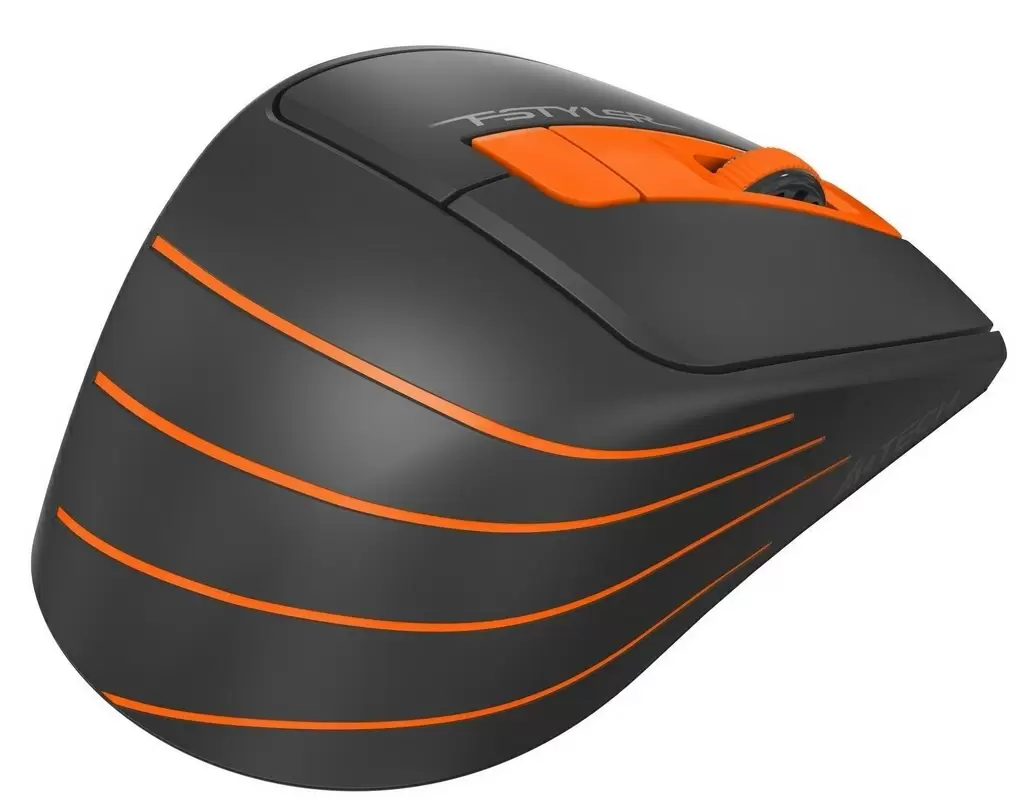 Mouse A4Tech Fstyler FG30, negru/portocaliu