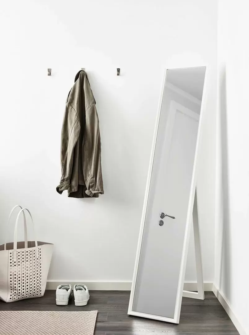 Зеркало IKEA Flaknan 30x150см, белый