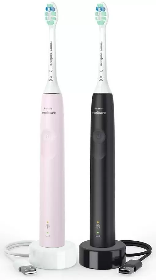 Periuță de dinți electrică Philips HX3675/15, negru/roz