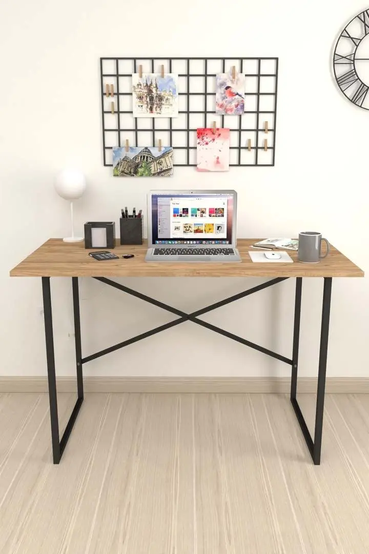 Masă de birou Fabulous 60x120cm, pin/negru