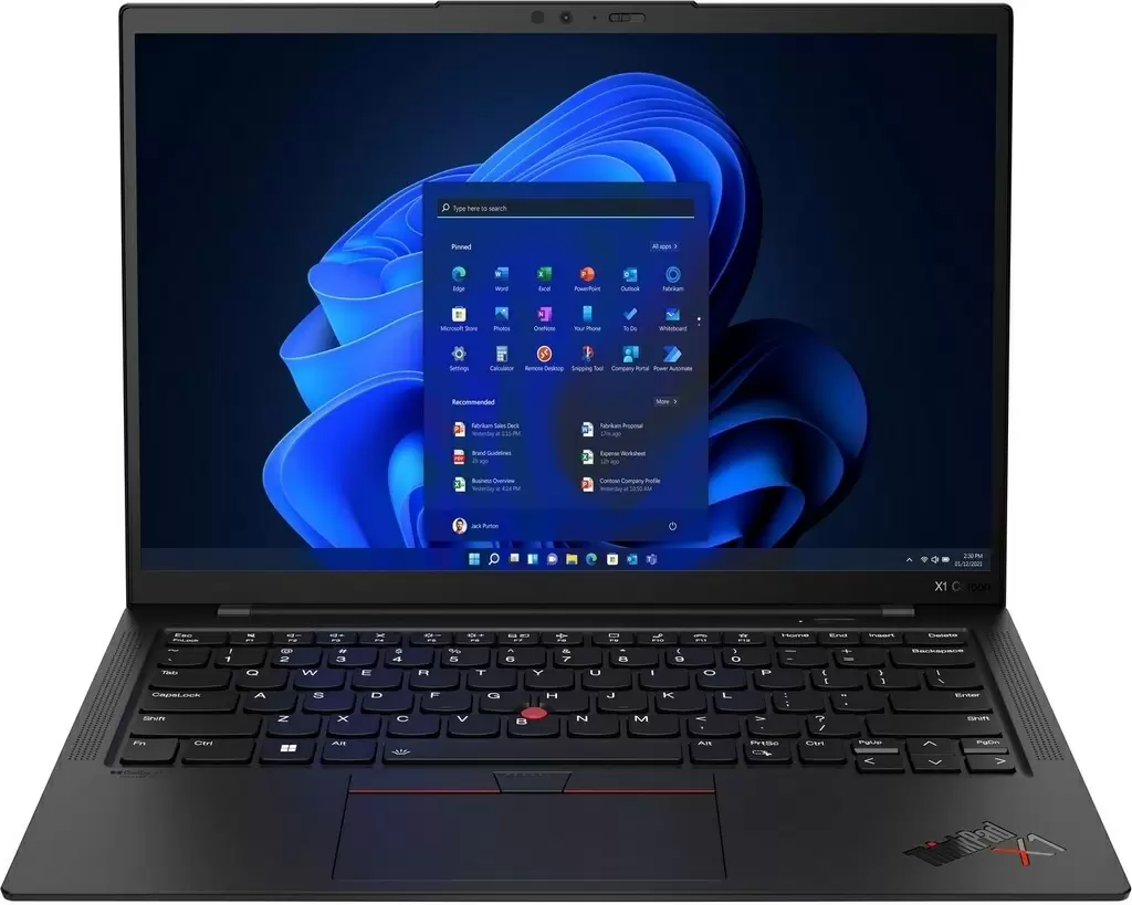 Ноутбук Lenovo ThinkPad X1 Carbon Gen 10 (14"/2.8K/Core i7-1270P/32GB/1TB/Intel Iris Xe/W11), черный