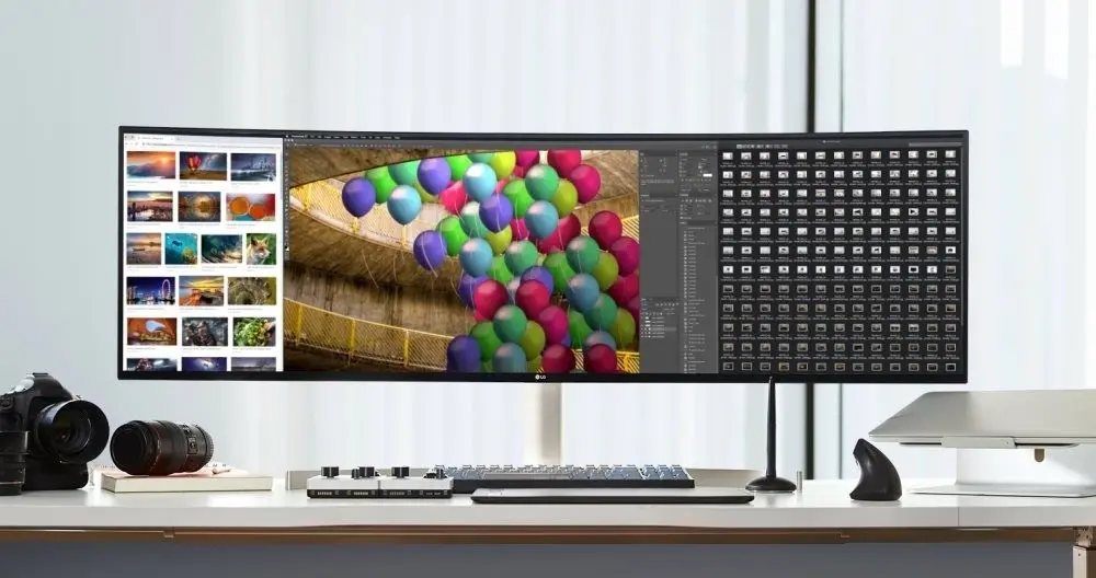 Монитор LG 49WL95C-W, белый/черный