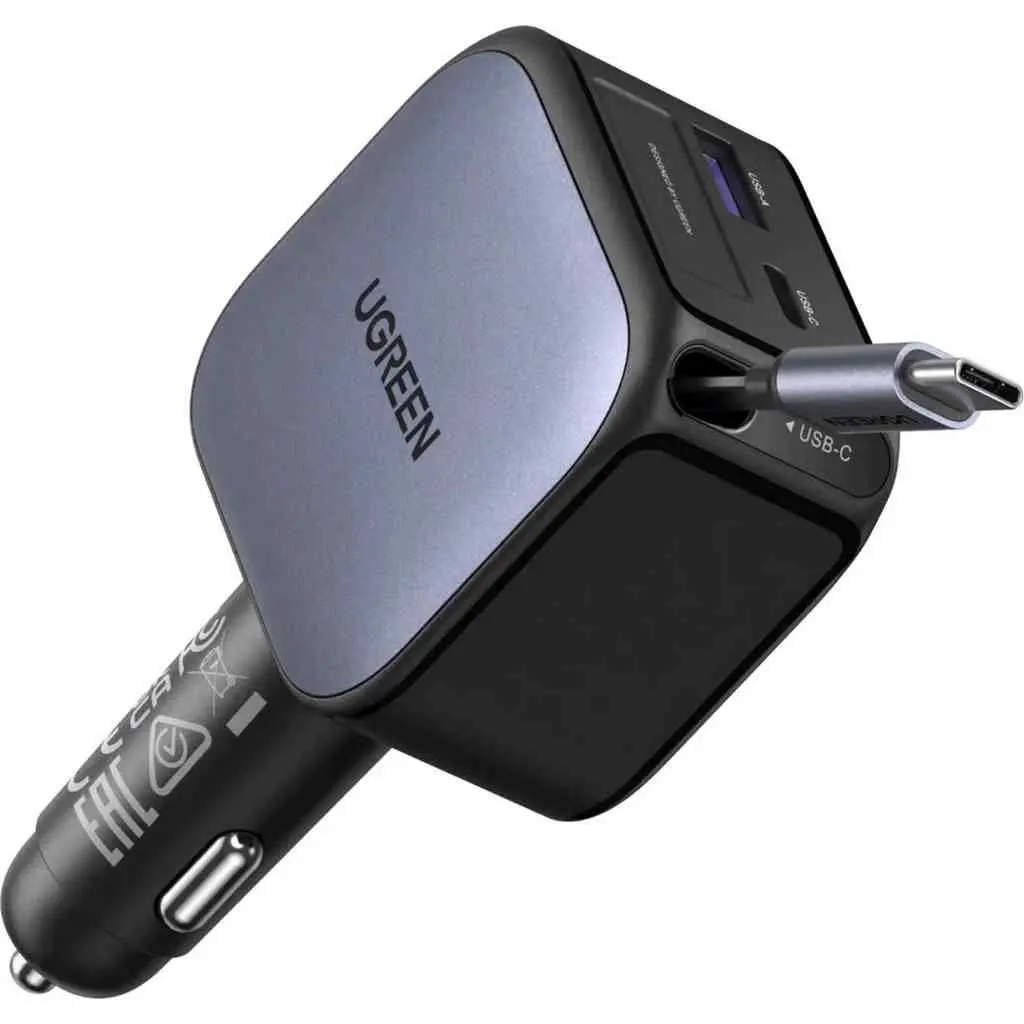 Încărcător auto Ugreen EC603, gri