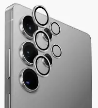 Sticlă de protecție pentru cameră foto Uniq Optix Camera Lens Protector Aluguard for Samsung S25 Ultra Silver pe tehnoparc.md Sticlă de protecție pentru cameră foto Uniq Optix Camera Lens Protector Aluguard for Samsung S25 Ultra Silver
