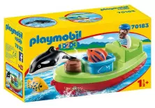 Set jucării Playmobil Fisherman with Boat