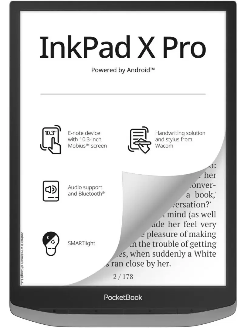 eBook PocketBook InkPad X Pro, negru