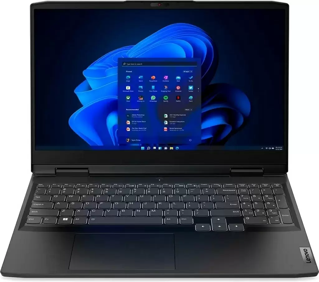 Ноутбук Lenovo IdeaPad Gaming 3 15IAH7 (15.6"/FHD/Core i5-12450H/16ГБ/512ГБ/GeForce RTX 3050 4ГБ GDDR6), серый