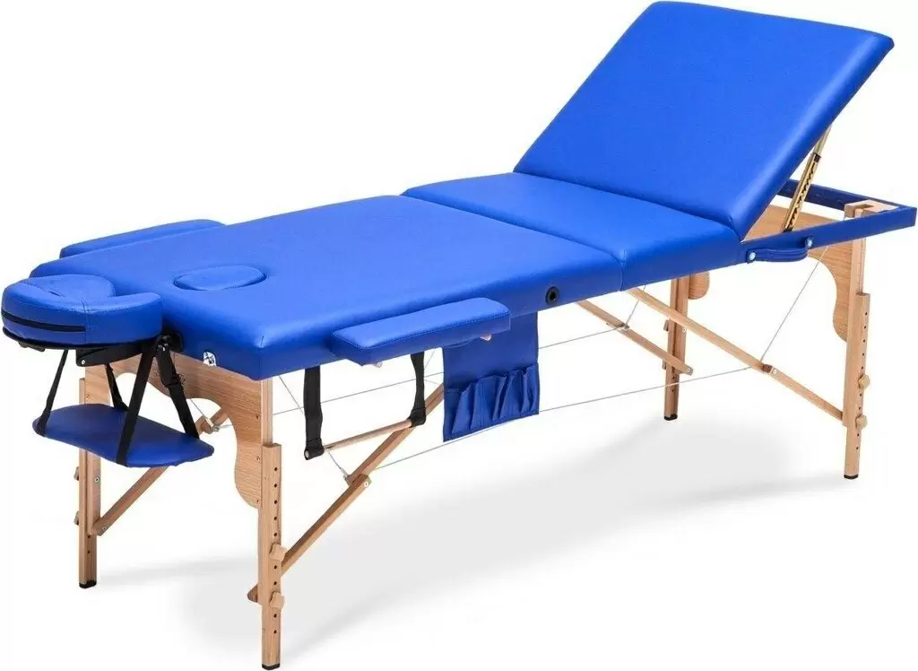 Массажный стол трёхсекционный BodyFit 581 XXL, синий