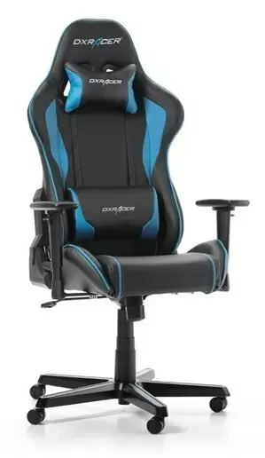 Scaun de birou DXRacer GC-F08-NB, negru/albastru