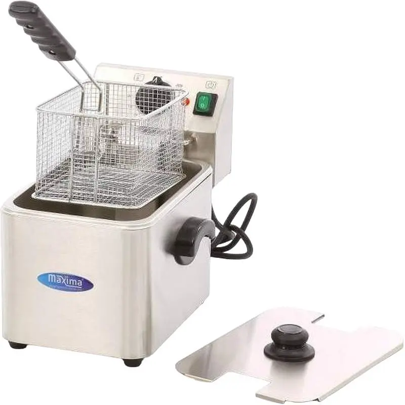 Friteuză electrică Maxima 09300410, inox/negru