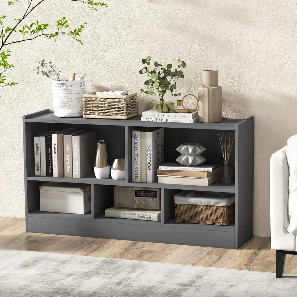 Tumbă-organizator pentru jucării Costway CB10297GR, gri pe tehnoparc.md Tumbă-organizator pentru jucării Costway CB10297GR, gri