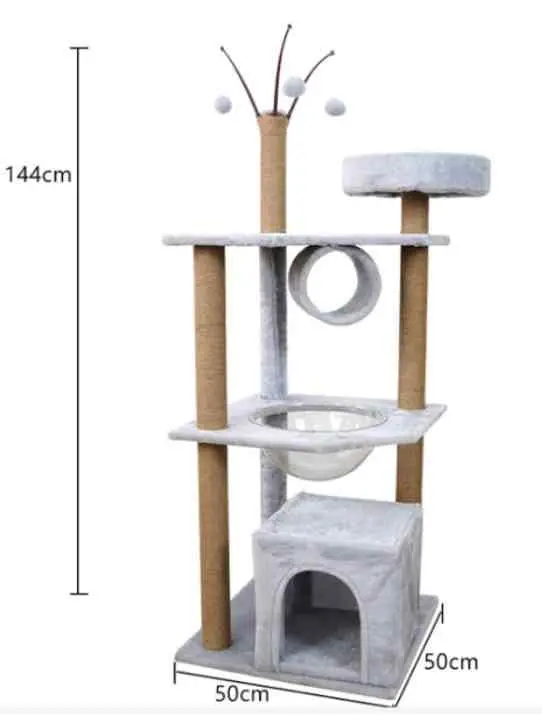 Когтеточка для кошек Cat Tree 017, серый