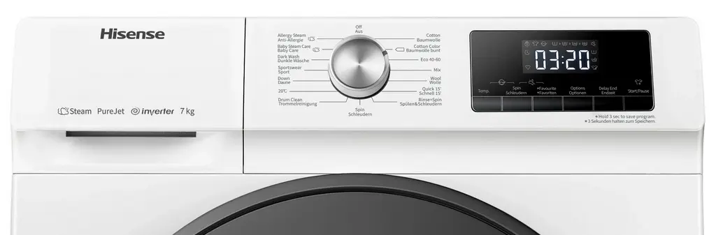 Maşină de spălat rufe Hisense WFQA7014EVJM, alb