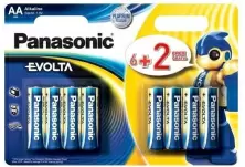 Батарейка Panasonic Alkaline Evolta AA, 8шт