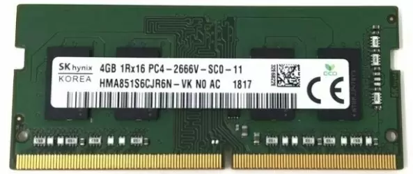 Оперативная память SO-DIMM Hynix Original 4ГБ DDR4-2666MHz, CL19, 1.2V