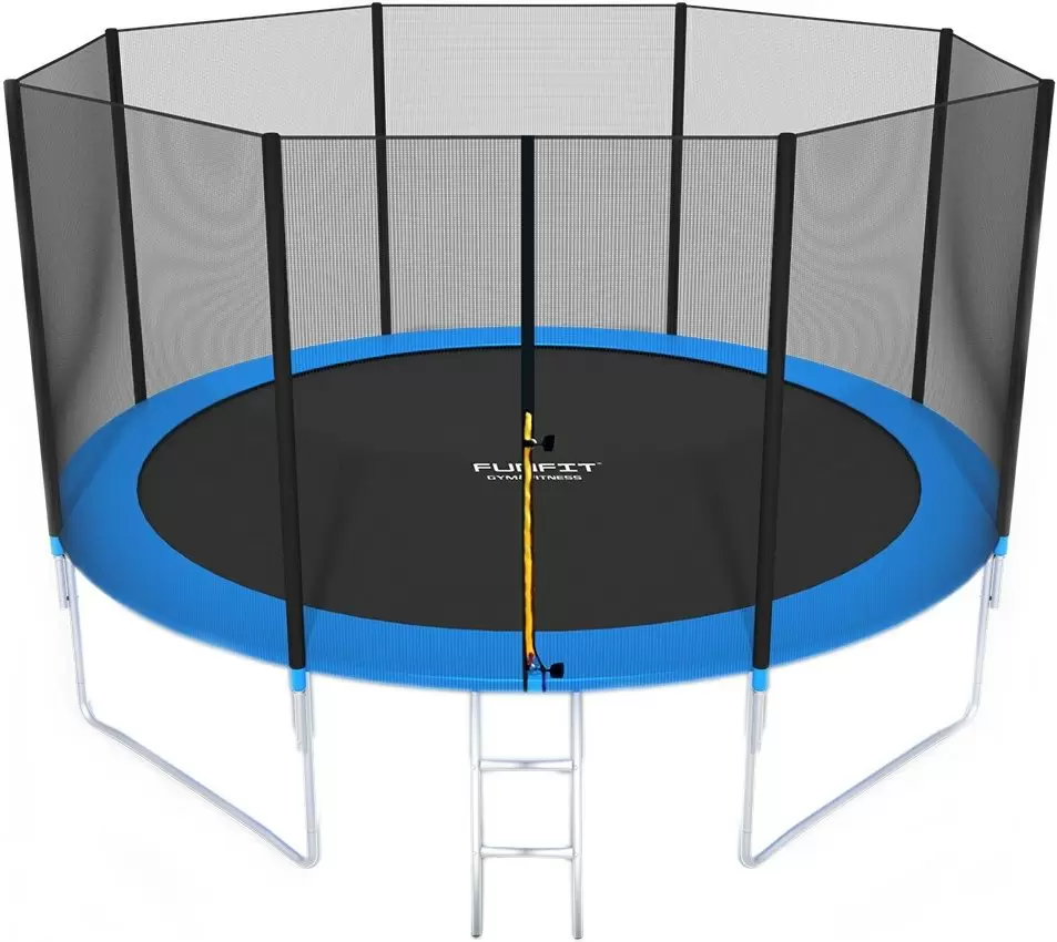 Trambulină FunFit 844 404cm, negru/albastru