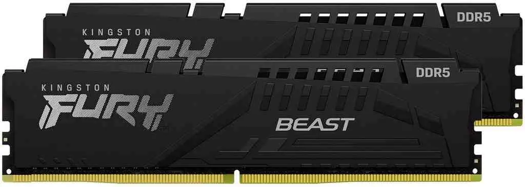 Оперативная память Kingston FURY Beast 32GB (2x16GB) DDR5-6400MHz, CL32-39-39, 1.4V на tehnoparc.md Оперативная память Kingston FURY Beast 32GB (2x16GB) DDR5-6400MHz, CL32-39-39, 1.4V
