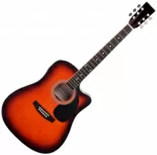 Chitară electro-acustică Classic Cantabile WS-10SB-CE, roșu