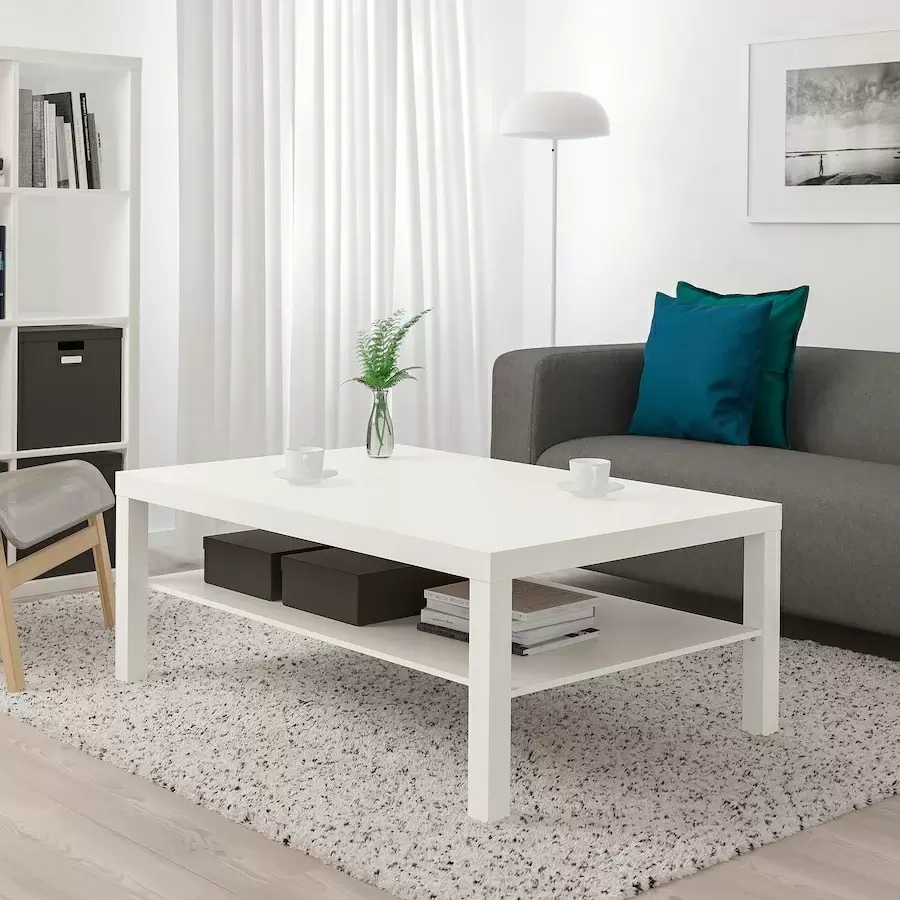 Журнальный столик IKEA Lack 118x78см, белый
