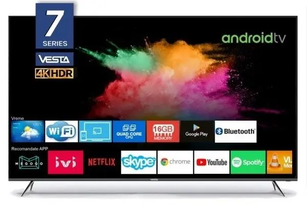 Televizor Vesta LD60F7005, negru pe tehnoparc.md Televizor Vesta LD60F7005, negru