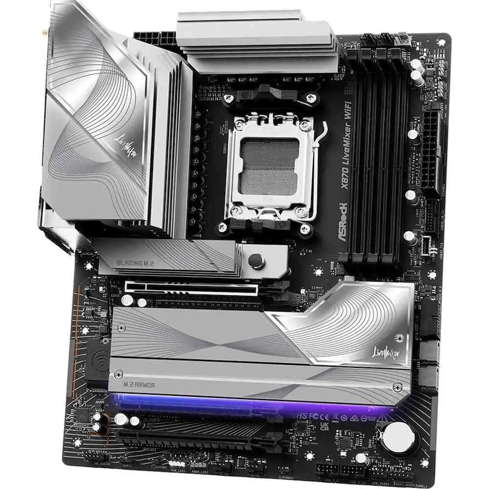 Placă de bază ASRock X870 Livemixer Wi-Fi pe tehnoparc.md Placă de bază ASRock X870 Livemixer Wi-Fi