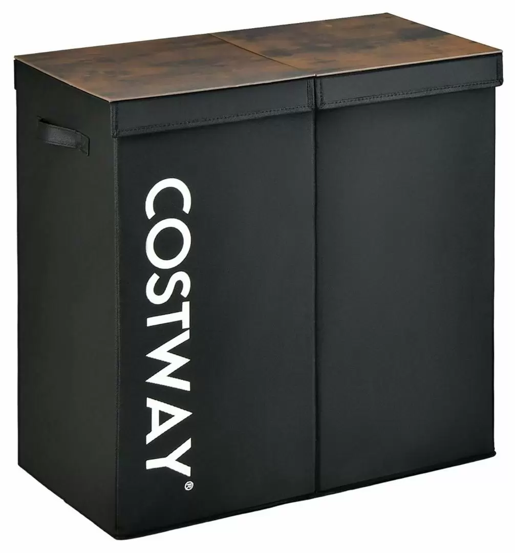 Корзина для белья Costway JV10787BK, черный