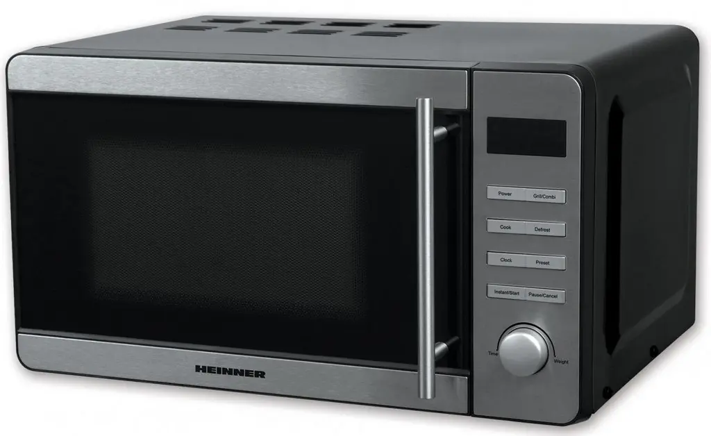 Cuptor cu microunde Heinner HMW-20DBKSS, negru/inox pe tehnoparc.md Cuptor cu microunde Heinner HMW-20DBKSS, negru/inox