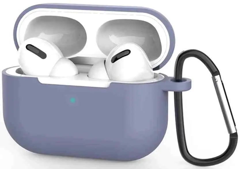 Чехол для наушников Helment Case Silicone Airpods Pro 2 (AIRPODPR2LG), серый на tehnoparc.md Чехол для наушников Helment Case Silicone Airpods Pro 2 (AIRPODPR2LG), серый