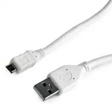 Cablu USB Cablexpert CCP-mUSB2-AMBM-W-0.5M, alb