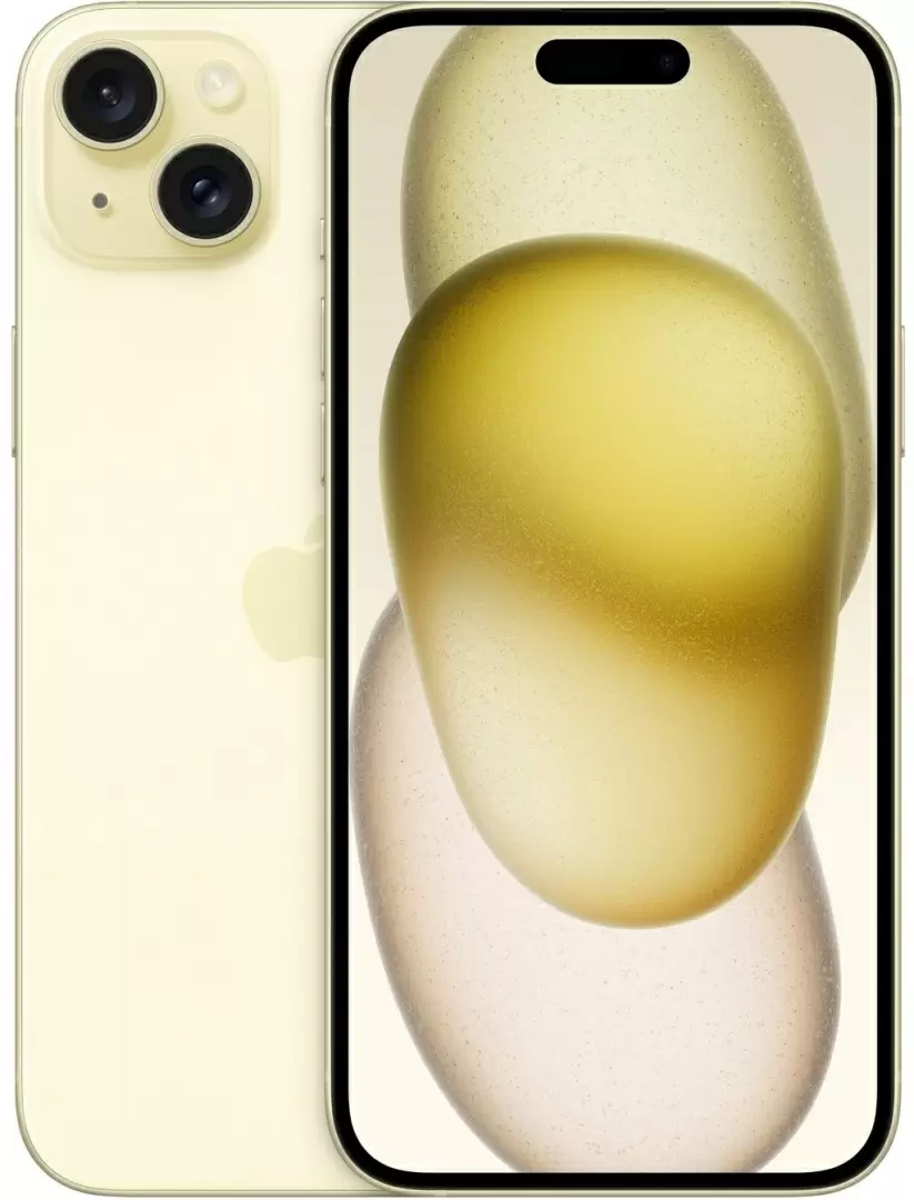 Smartphone Apple iPhone 15 Plus 128GB, galben