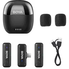 Микрофон Boya BY-WM3T-U2, черный на tehnoparc.md Микрофон Boya BY-WM3T-U2, черный