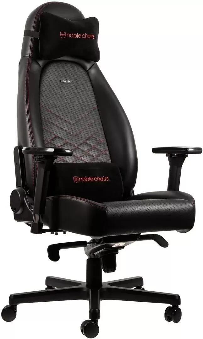 Компьютерное кресло Noblechairs NBL-ICN-PU-BRD, черный/красный