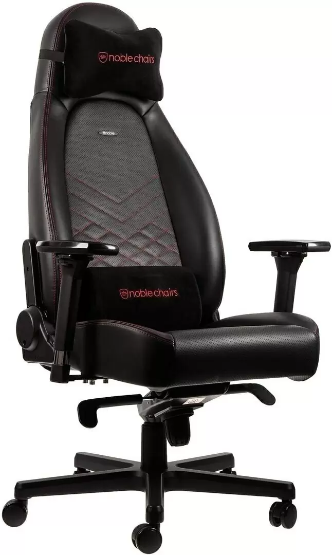 Scaun de birou Noblechairs NBL-ICN-PU-BRD, negru/roșu