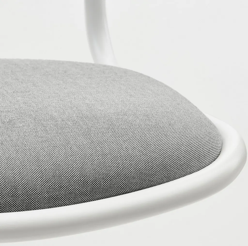 Детское кресло IKEA Orfjall, белый/виссле серый на tehnoparc.md Детское кресло IKEA Orfjall, белый/виссле серый